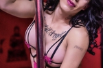 Pink and black