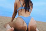 Blue bikini