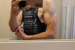 Sweaty after yardwork