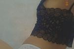 This girl loves lace.