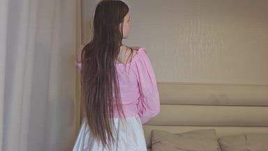 eva — teasing with skirt