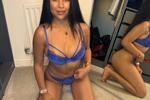 Blue lingerie