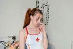first cosplay of a naughty nurse