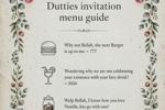Dutties Menu Guide