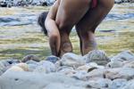 At the river