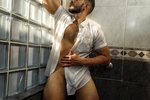 en la ducha