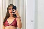 with my new lingerine...