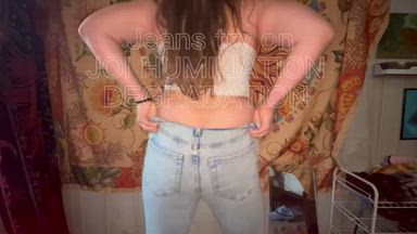 Jeans try on