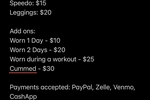 UNDERWEAR/GEAR SALE