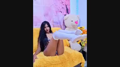 sensual girl in white stockings