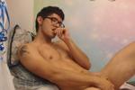 Touching my naked boddy and my fun dick