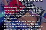 ROOM RULES