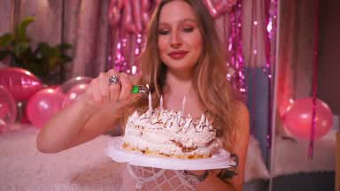 make my B-DAY wish and suck candles after it