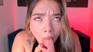 Your dick in my mouth.