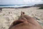 Naked prvt beach ,cum shot, jackin, huge balls