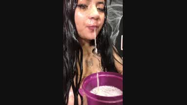 Saliva bath 😼