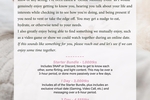 Girlfriend Experience Menu