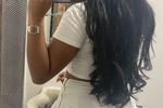 long hair, short skirt