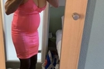 Pink shinny dress