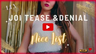 Santa’s Nice List Christmas Gooner Edging JOI- 554