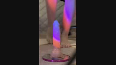 big dildo sliding  pussy