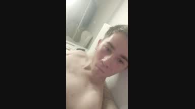 Jerking off in bed