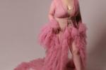emily <3 — transparent pink with flowers