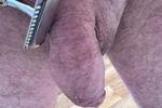 Shaving my cock