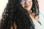 The fat model, with glasses and black hair