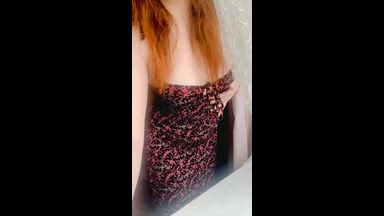 bald_rabbit — me in dress teasing video