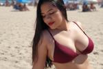burning beach