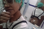 caralov in the bathroom