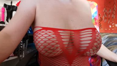 cuminmenowbby โ Cum IN mouth HOT SHOW RED BODY STOKING โญBIG DISCOU