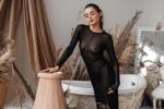 my puffy nipples through a transparent dress