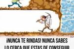 never give up!