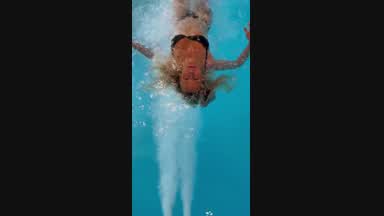 Do you want to swim in the pool with me?