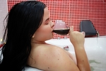 A bath in the jacuzzi
