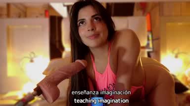 contando una  historia  erotica mientras lka  chup