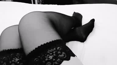 The Alluring Black Stockings Tease