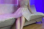 Gentle look in a dress