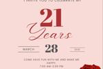 Invitation to my birthday