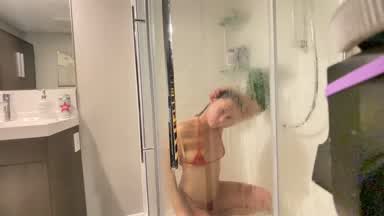 Abbyfemme first shower