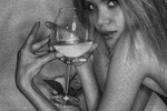 black and white