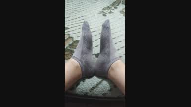 my feet with socks on