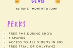 Fan Club Perks!!!