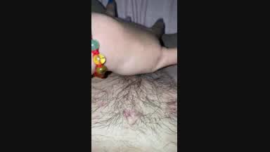 Pussy hairy + finger