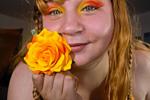 Leila Orange Flower