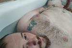 Daddy in the tub