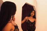black lingerie
