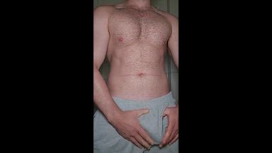 Grey Sweatpants Cum - PhantomGentX